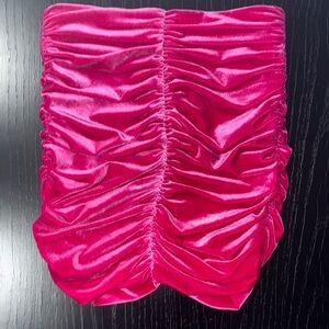 Zara Vibrant Pink Velvet Skirt